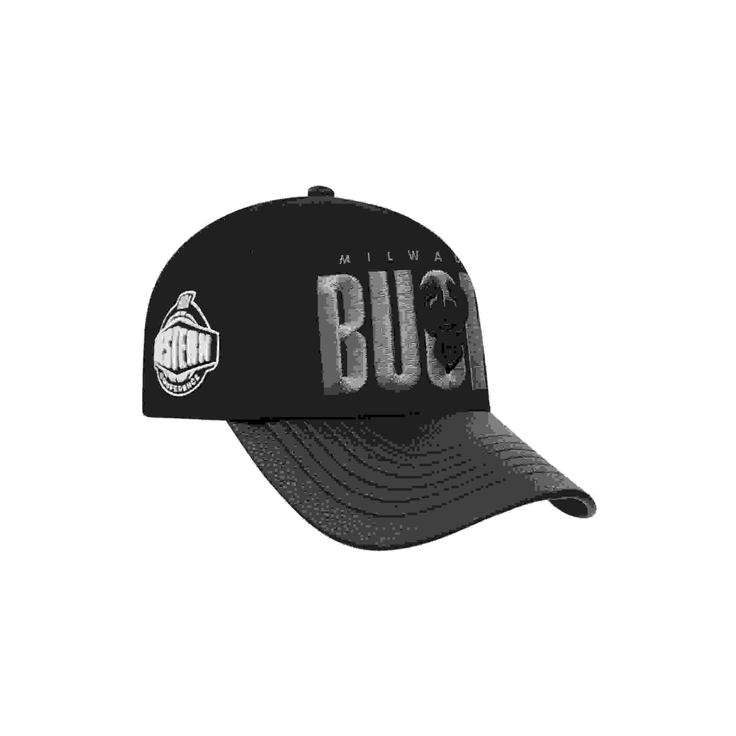 Pro Standard Milwaukee Bucks Shadow Drop Black Snapback Hat